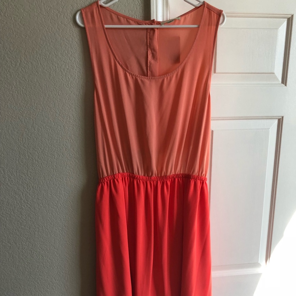 Forever 21 orange and coral dress
